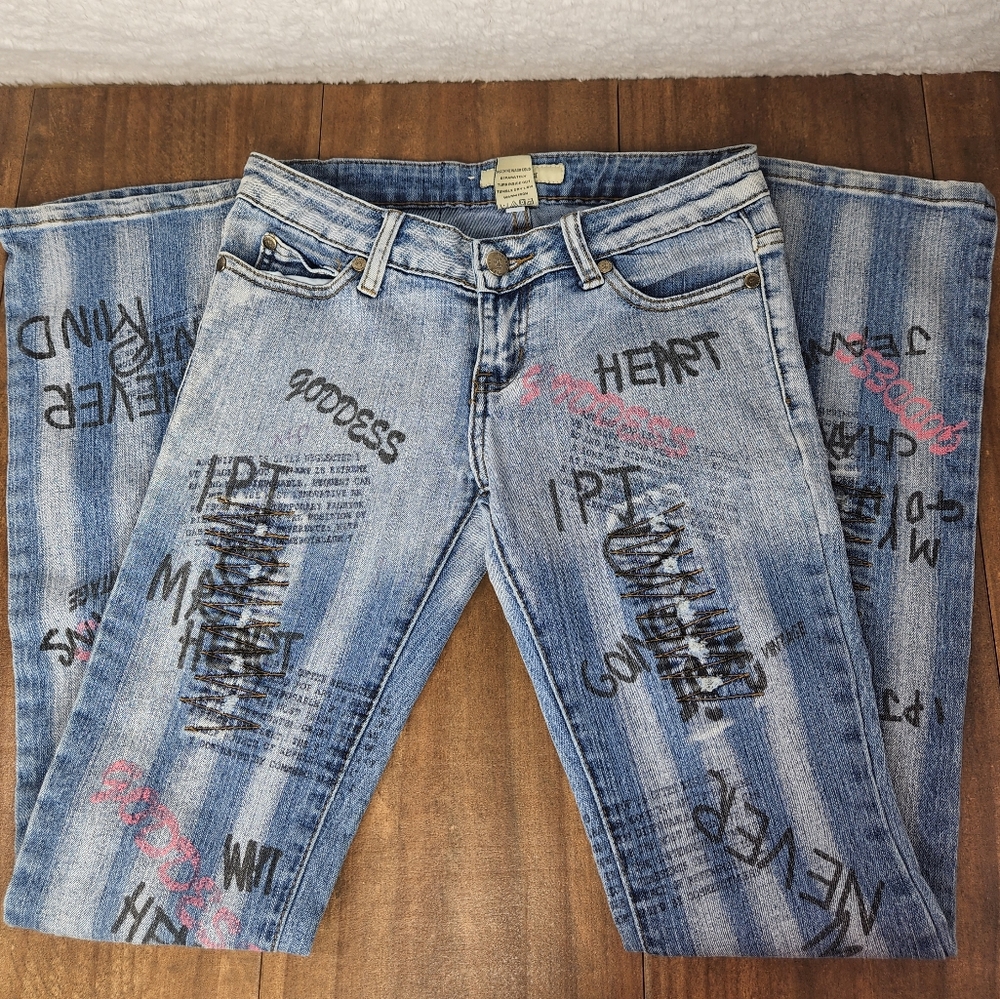 1955 Vintage Distressed Straight leg Jeans
